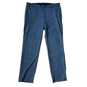 Lauren Ralph Lauren Mens Fit Wool Trousers Gray Flat Front Dress Pants 36W 32L